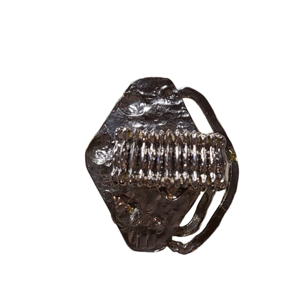 Abstract style Statement Ring, Adjustable - Picture 5 of 6